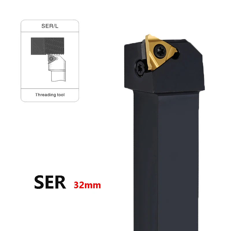 Oltre Ser Sel 3232 Ser3232P16 Ser3232P22 Ser3232P27 Sel3232P16 Sel3232P22 Sel3232P27 Portautensili Per Tornio Per Filettatura 32Mm