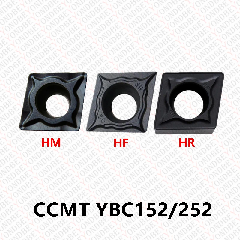 Ccmt060204 Ccmt060208 Ccmt09T304 Ccmt09T308 Ccmt120404 Ccmt120408-Hm Ccmt 09T302 060202-Hf-Hr Ybc152 Ybc252 Inserti In Metallo Duro Cnc