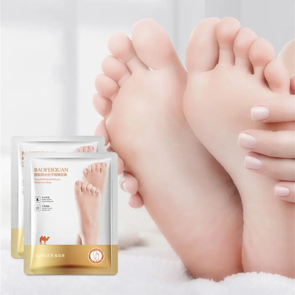 Pedicure Callus Peeling Nutriente Rimozione Della Pelle Morta Anti Crack Camel Milk Foot Mask Calzini Scrub Esfoliante Foot Patch