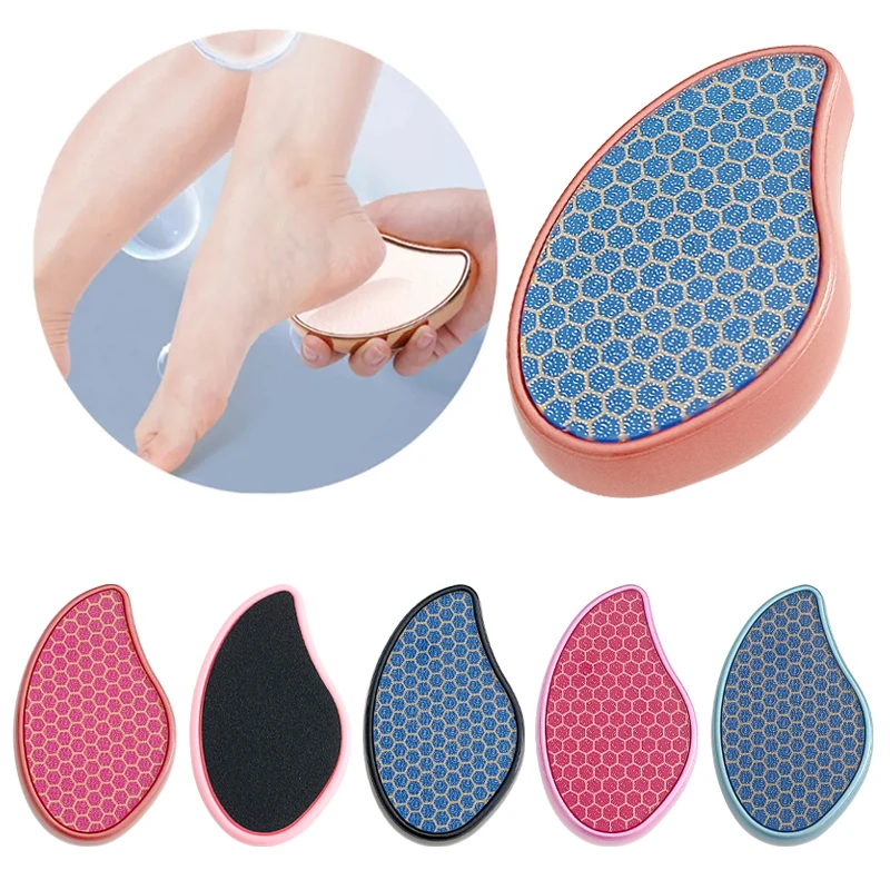 Nano Glass Foot File Raspa Foot Scrubber Callus Dead Skin Remover Foot Grinder Grinding Stone Donna Uomo Piedi Cura Strumenti Per Pedicure
