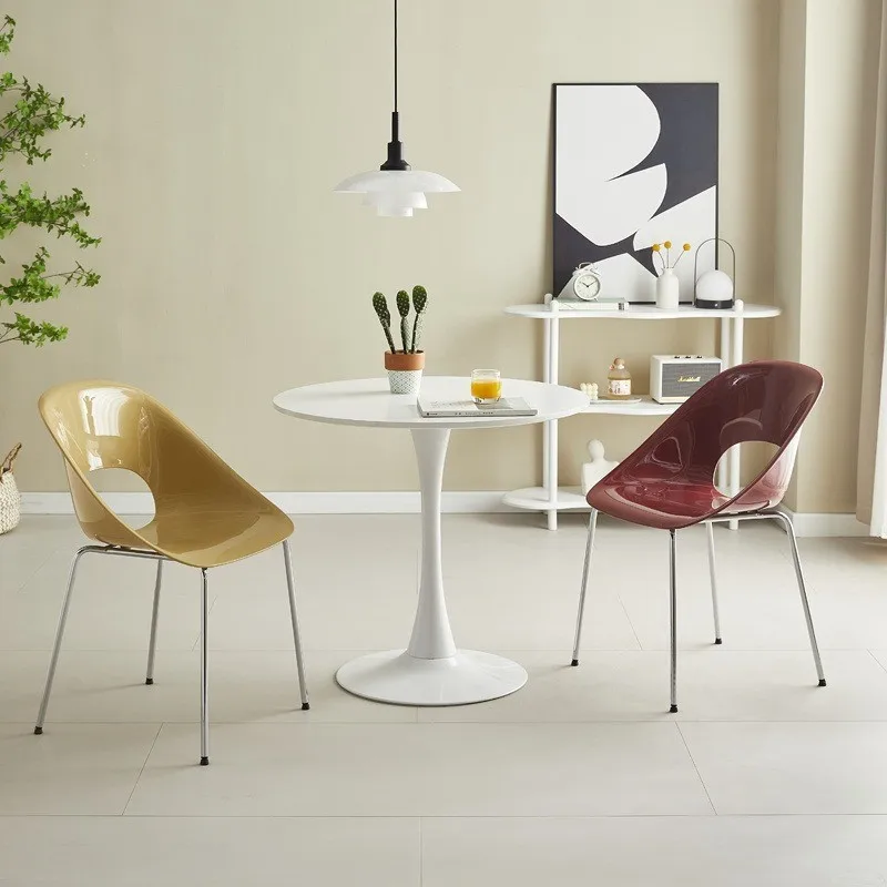 Momo Cream Style Dining Chair Household Modern Simple Coffee Restaurant Schienale Chair Sub Designer Sample Room Sedia Antica