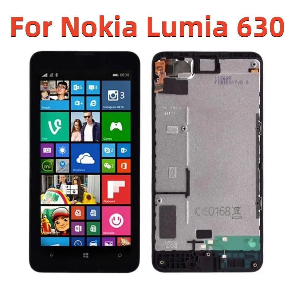 Originale Per Nokia Lumia 630 635 Display Lcd E Digitalizzatore Touch Screen Con Gruppo Telaio Per Lumia 630 Lcd Con Cornice