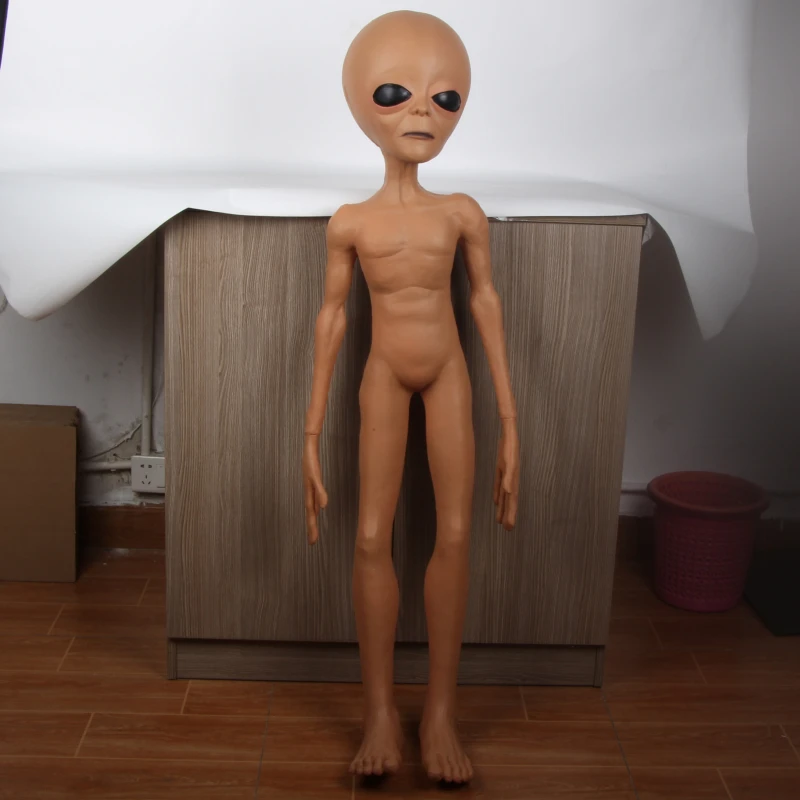 X-Merry Toy Alien Foam Riempito Prop Lifesize Ufo Roswell Martian Lil Mayo Area 51 Halloween