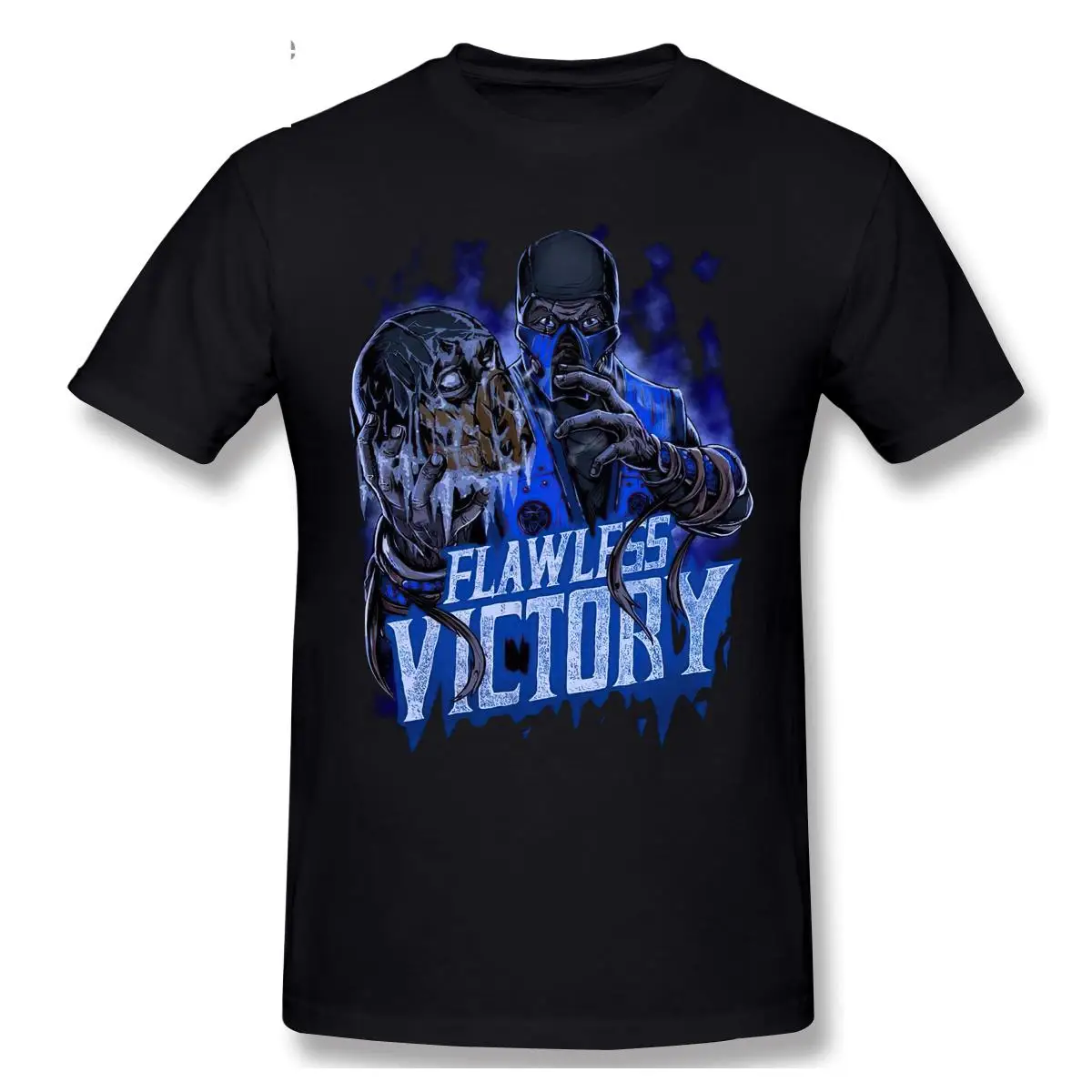 Sub Zero Mortal Kombat C Victory Men'S T-Shirt Short-Sleeved Tee Shirt