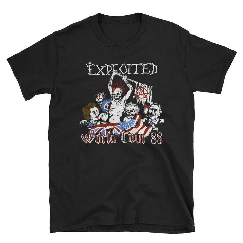 The Extroded Tour 88 Shirt, Scarico, Gbh, Uk Subs, Crass, Chaos Uk, The Damed, The Adicts