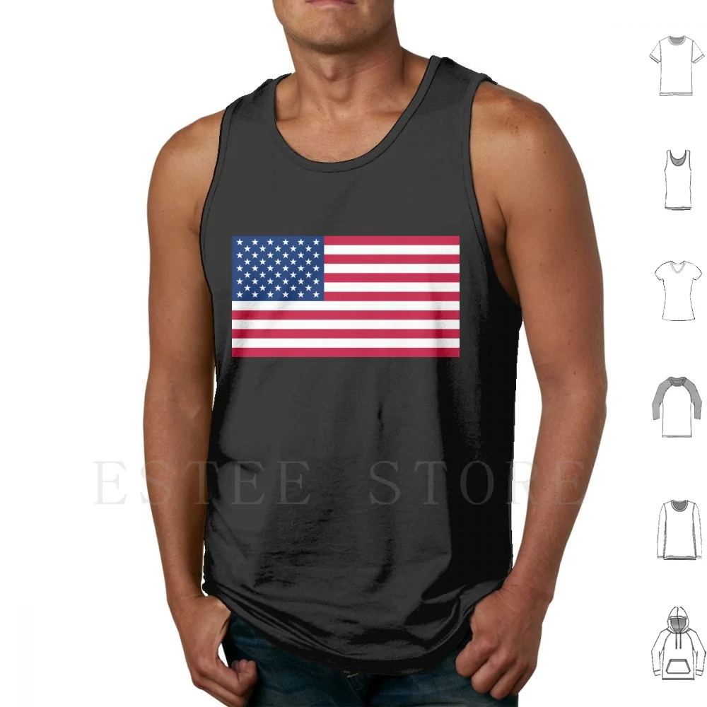Stati Uniti America Usa Bandiera Canotte Canottiera Senza Maniche Stati Uniti America Usa Bandiera Paese Mondo Moda Uomo Donna
