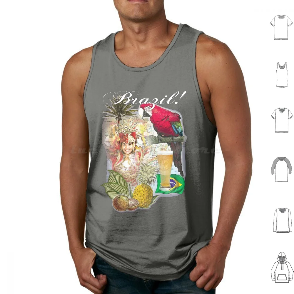 Brasil Canotte Gilet Senza Maniche World Travel Austraila Down Under Canguri Nature Earth France Brasil