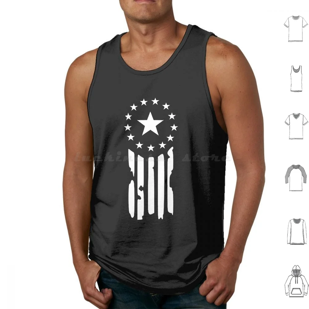 Old World American Flag Alta Qualità-Canotte Gilet Senza Maniche Old World American Flag Alta Qualità New Vegas Ulysses Courier