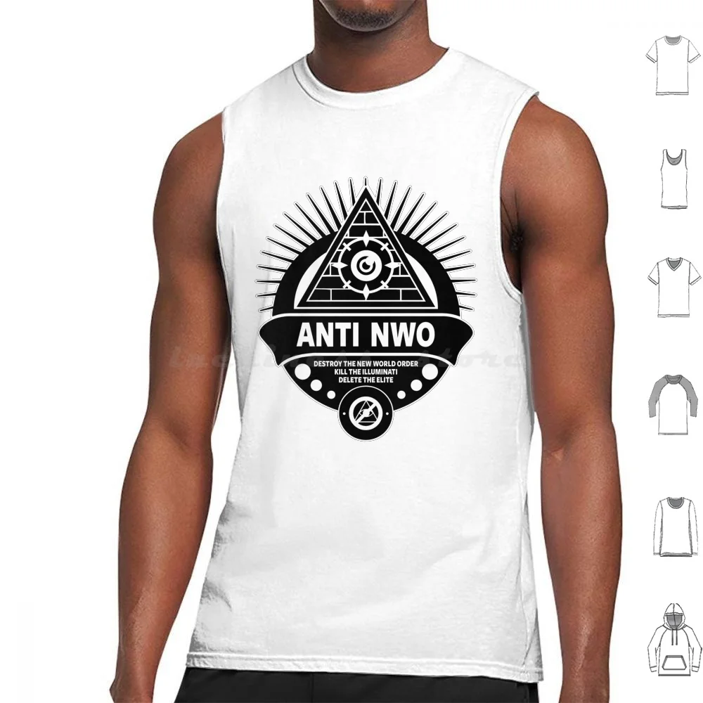 Canottiere Anti Nwo Gilet Senza Maniche Illuminati Nuovo Ordine Mondiale Nwo Anti Now Anti Nuovo Ordine Mondiale Anti Illuminati Bohémien