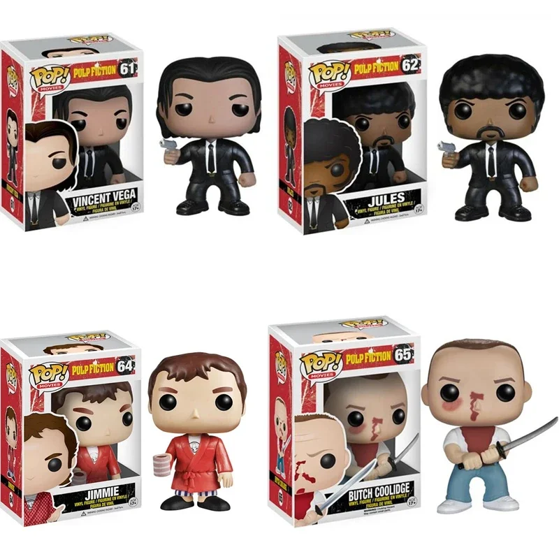 Funko Pop Movies Action Pulp Fiction July #63 #65 #62 Jimmie #64 Vega #61 Pvc Toy Figure Giocattoli Modello In Vinile Da Collezione Per Regalo
