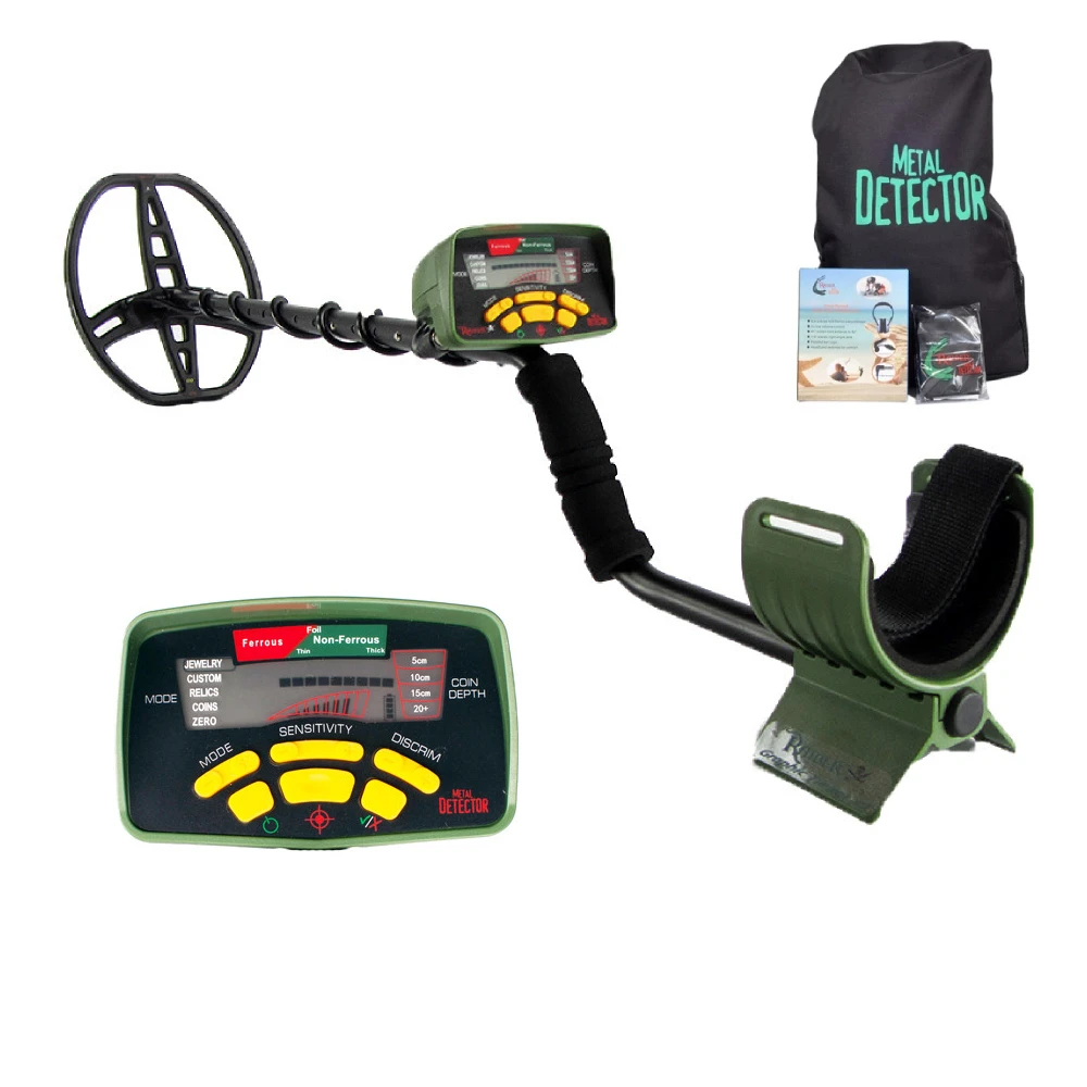 Md-6350 Sotterraneo Oro E Argento Metal Detector Localizzatore Con Le Cuffie E Grande Bobina Md 6350