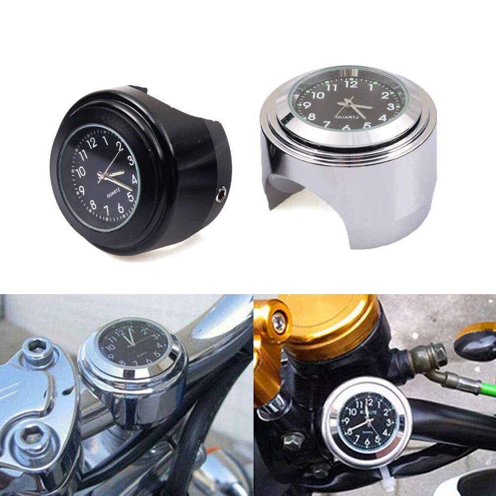 Orologio Al Quarzo Manubrio Moto Accessori Impermeabili Per Yamaha Aerox 50 Rd 350 Tenere 700 Blaster Fz25 Mt09 R6 2005 Vino