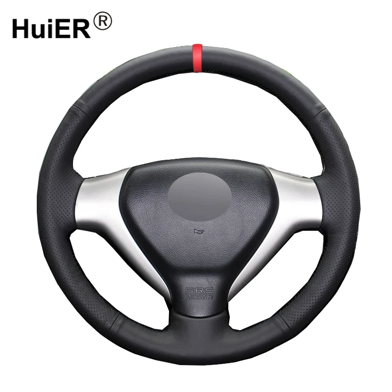 A Mano Da Cucire Copertura Del Volante Dell'Automobile Per Honda City 2007-2008 Fit 2007-2008 Jazz 2007-2008 Treccia Sul Volante Volant