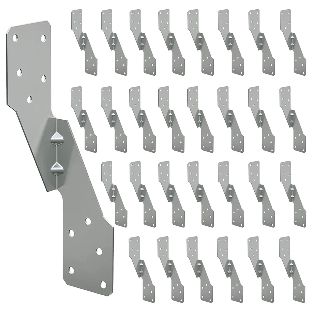 30 Pz Strong-Tie H2.5A, Acciaio Zincato A Caldo Heavy Duty Hurricane Tie, Hurricane Straps Trusses/Travi Cravatte
