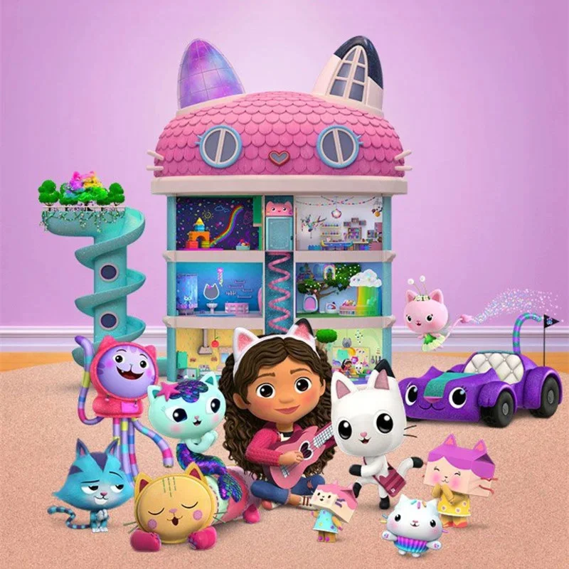 Set Di Peluche Gabbys Dollhouse 10Pcs Cat Cakey Gabby E The Magic House Toy Mermaid Cat Gabby Soft Gabi Doll House Toys For Kids