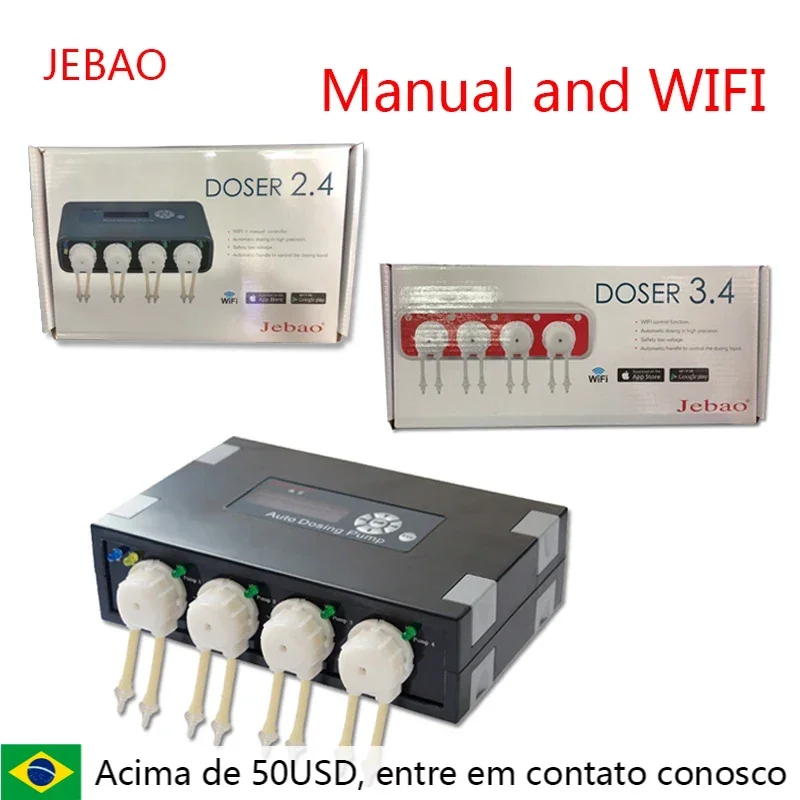 Jebao Jecod Nuovo Md-4.4 Wifi Doser3.4 2.4 Dp2 Dp3 Dp4 Dp-2 Dp-3 Dp-4 Pompa Dosatrice Automatica-Dosatore Automatico Per Acquario Marino Della Barrier