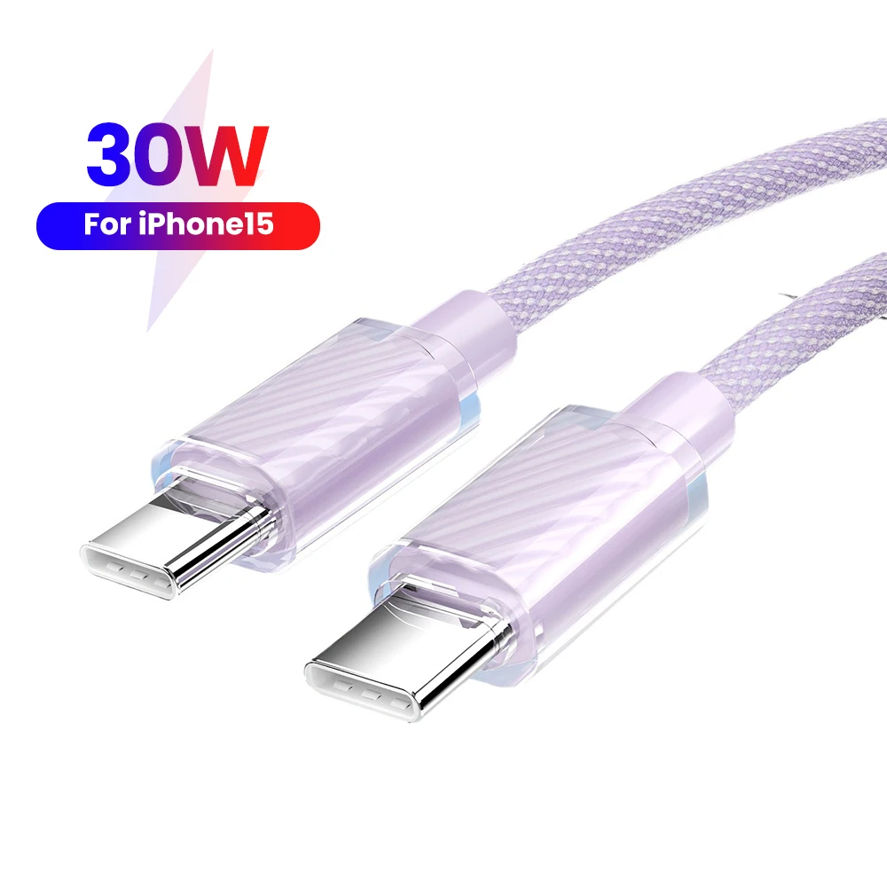Cavo Di Ricarica Rapida Pd 30W Cavo Da Usb C A Usb Tipo C Per Apple Iphone 15 Pro Max 15 Pro 15 Puls Per Iphone 15 Linea Dati Di Ricarica