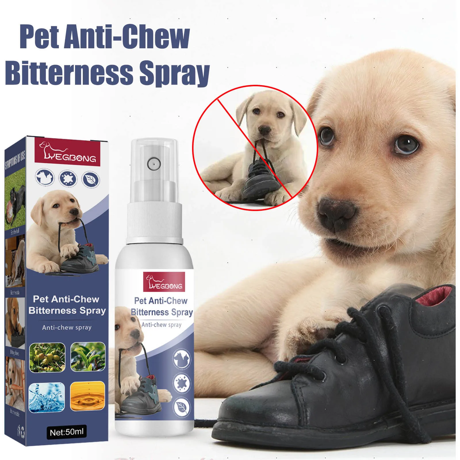 Recentemente 2023 1 Pz Pet Dog Puppy Cat Claw-Spray Amaro Anti Masticare 50Ml