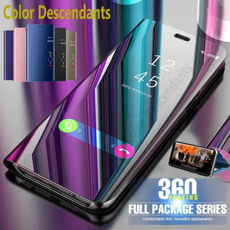 Custodia Smart Mirror Per Samsung Galaxy A12 Stand Book Flip Cover Per Samsung Galaxy A12 A 12 12A Sm-A125F Custodie Coque
