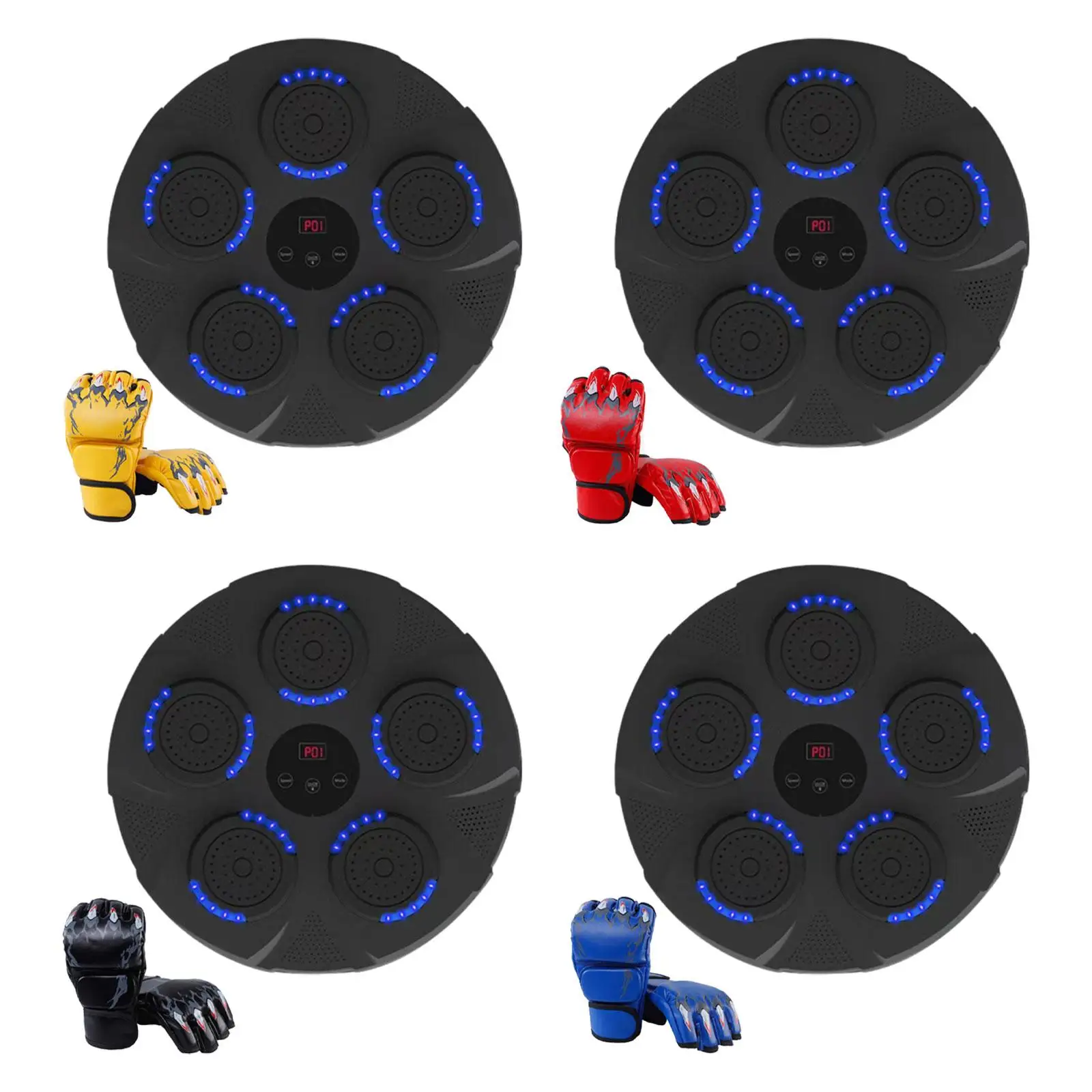 Music Boxing Machine Wall Multi Musical Target Boxing Reaction Wall Music Boxing