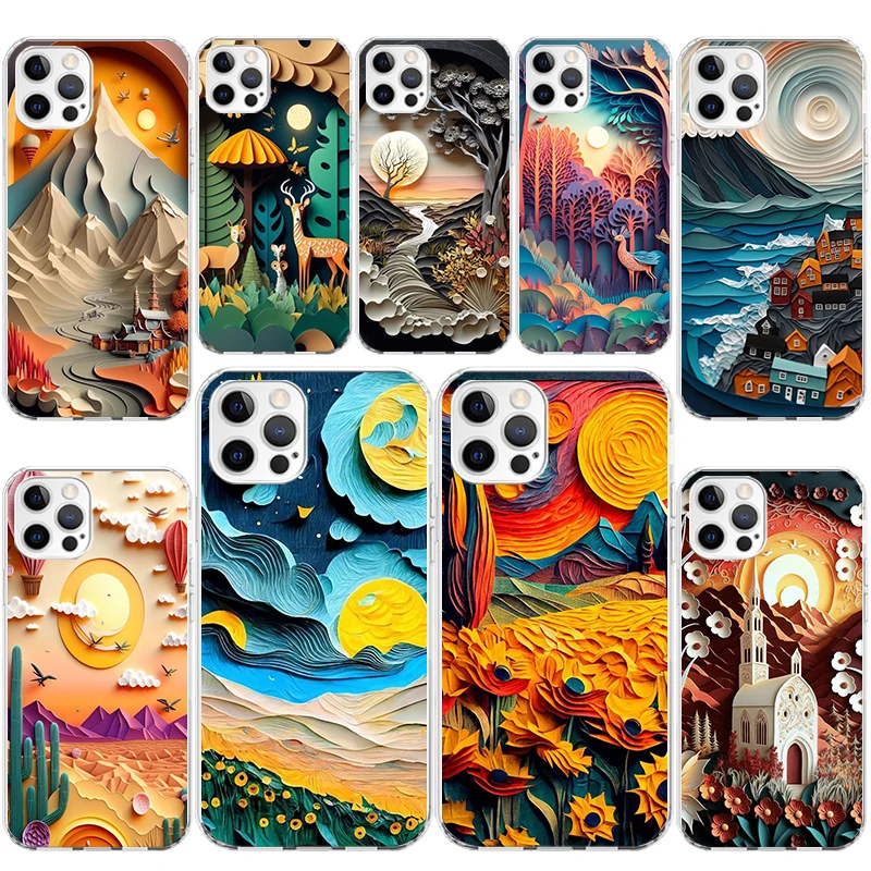 Alberi Naturali In Mountain Range Custodia Morbida In Silicone Per Apple Iphone 11 14 15 Pro 12 13 Mini Xr X Xs Max 7 Plus 8 + Cover