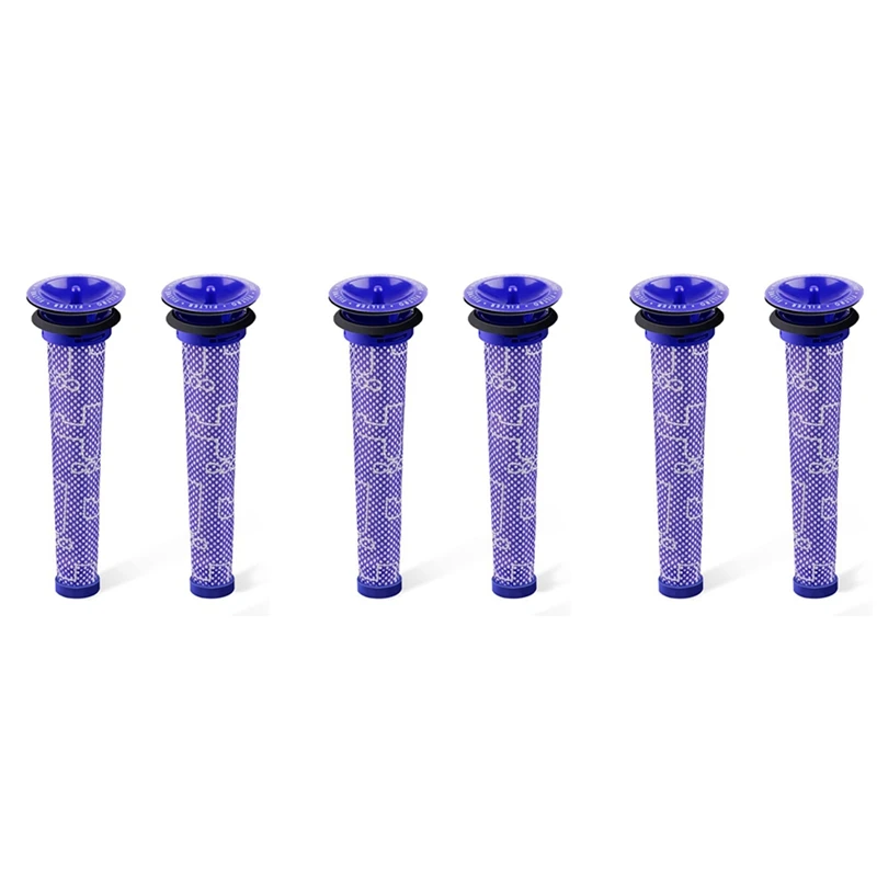 Confezione Da 6 Prefiltri Di Ricambio Per Filtro Sottovuoto Dyson Per Dyson V6 V7 V8 Dc59 Dc58 Sostituisce La Parte 965661 01