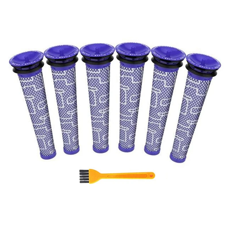 6 Pcs Filters Replaces Brand New For Dyson V6 V7 V8 Dc62 Dc61 Dc58 Dc59 Dc74 Vacuum Cleaner Filter Part 965661-01 Fette Filter