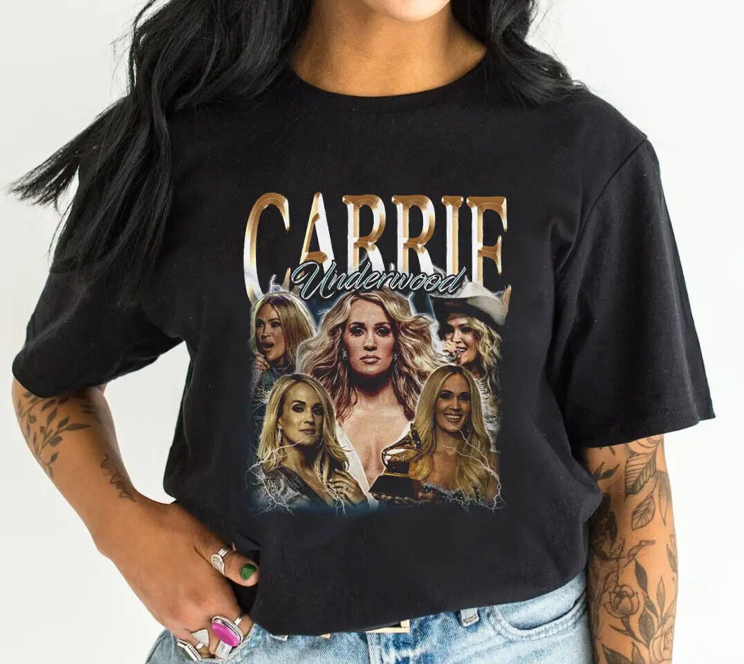Carrie Underwood Country Music Tour 2024 T Shirt Maniche Lunghe O Corte