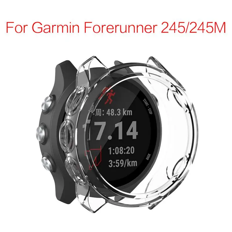Per Garmin Forerunner 245 245M Custodia Protettiva Custodia Morbida Tpu Edge Shell Protector Bumper Per Garmin 245 Accessori