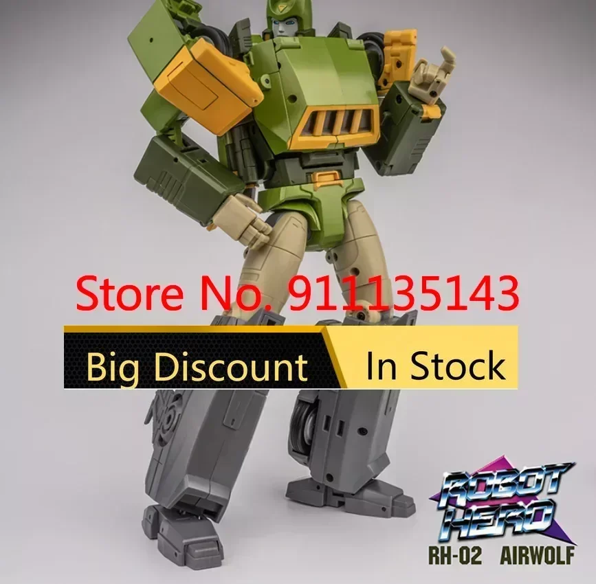 Robothero Rh-02 Robot Hero Rh02 Airwolf Springer Spring In Stock