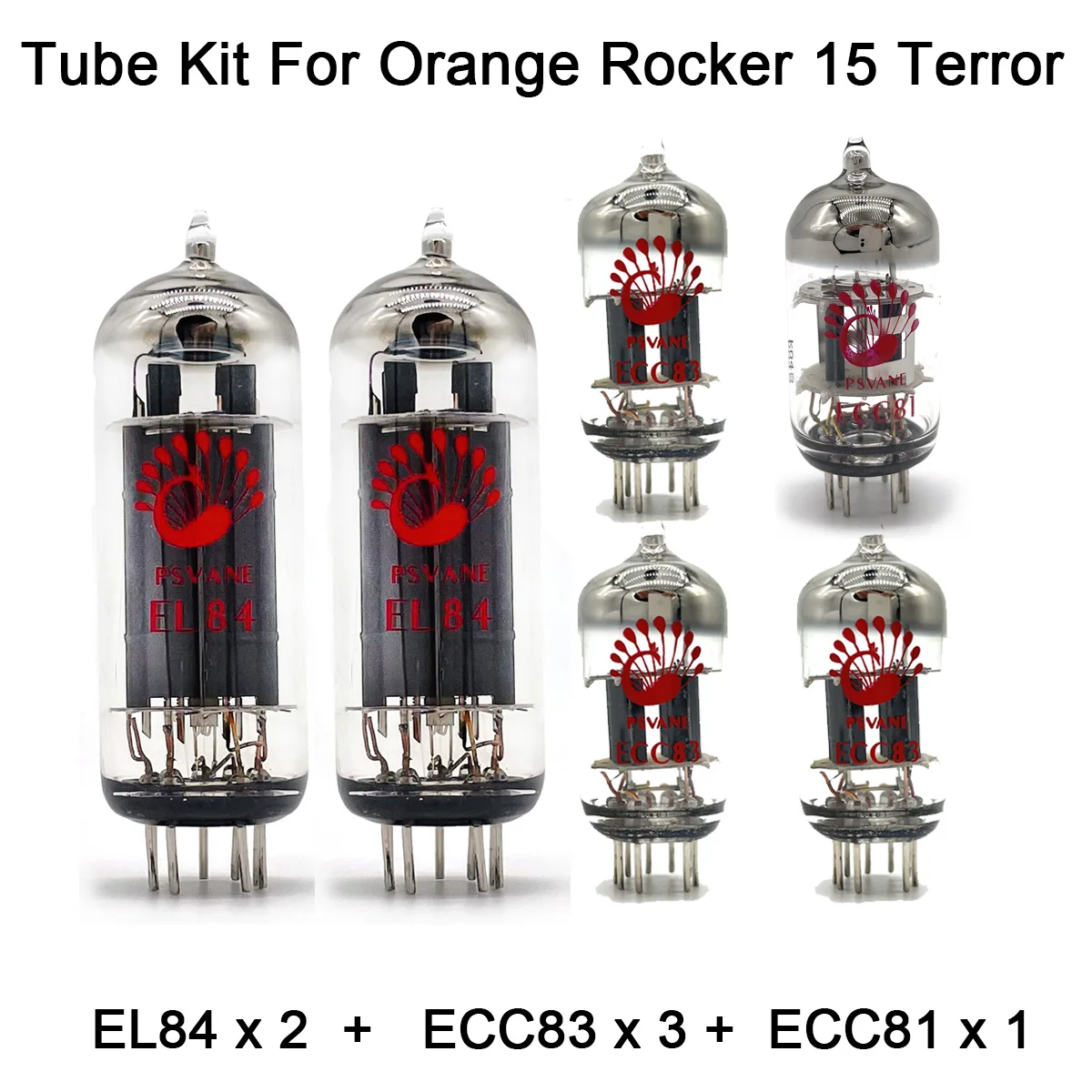 Kit Tubo Valvola Per Orange Rocker 15 Terror Psvane 2 Pz El84 3 Pz Ecc83 1 Pz Ecc81 Tubo Di Alimentazione Tubo A Vuoto Audio Chitarra Amp Cabinet