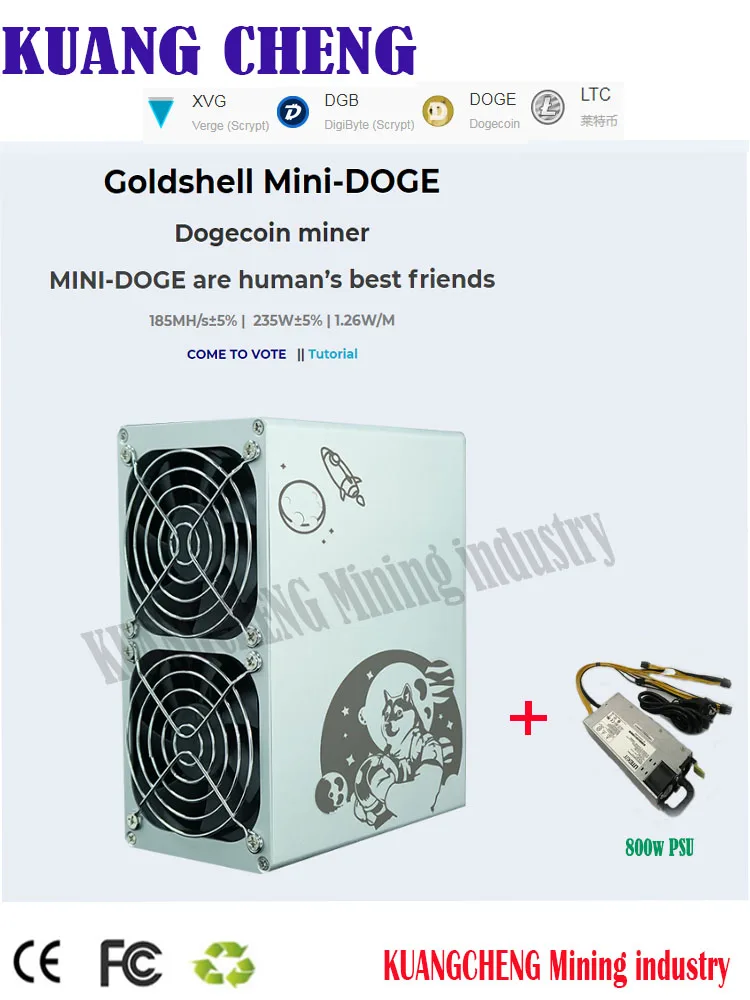 In Magazzino Usato Goldshell Mini Doge 185M 235W Miner Ltc Miner Mining Doge Coin Con Psu Meglio Di Antminer L7 Innosilicon