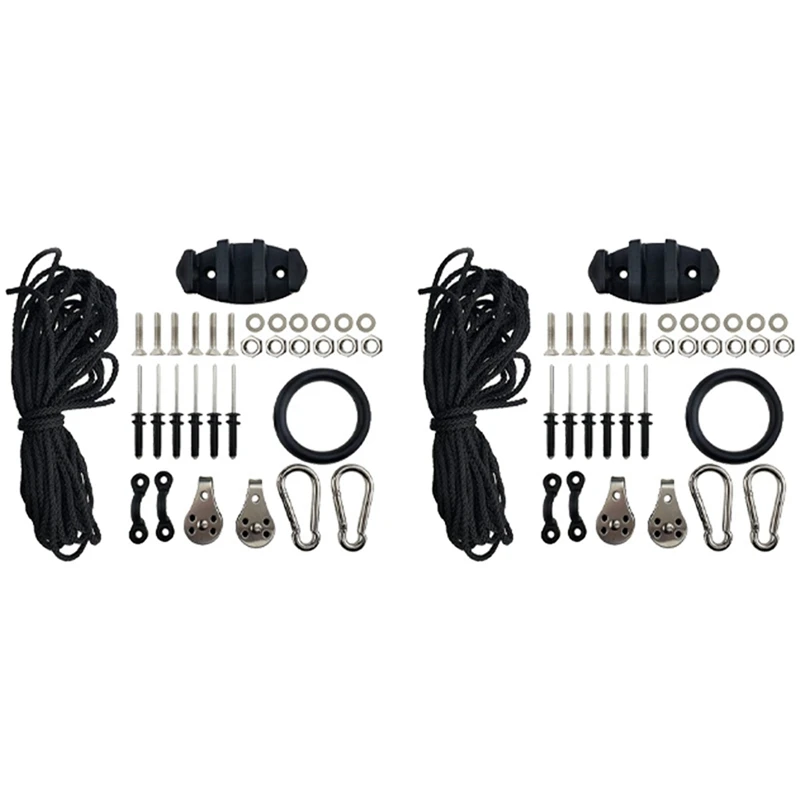 Hot 2X Anchor Trolley Kit Gonfiabile Robusto Kayak Canoa Anchor Car Kit System Con Accessori