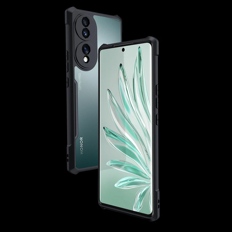 Air-Bags Custodia Antiurto Per Huawei Honor 70 Pro Plus Paraurti Full Protect Camera Cover Posteriore In Tpu Acrilico Trasparente Funda