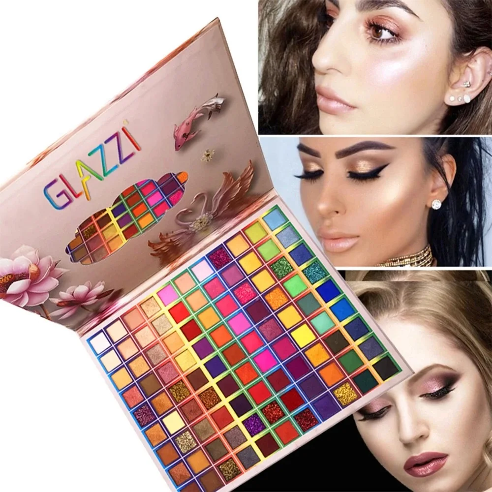 99 Colori Eyeshadow Palette Glitter Shimmer Eye Shadow Powder Matte Glitter Eyeshadow Palette Cosmetic Makeup Kit