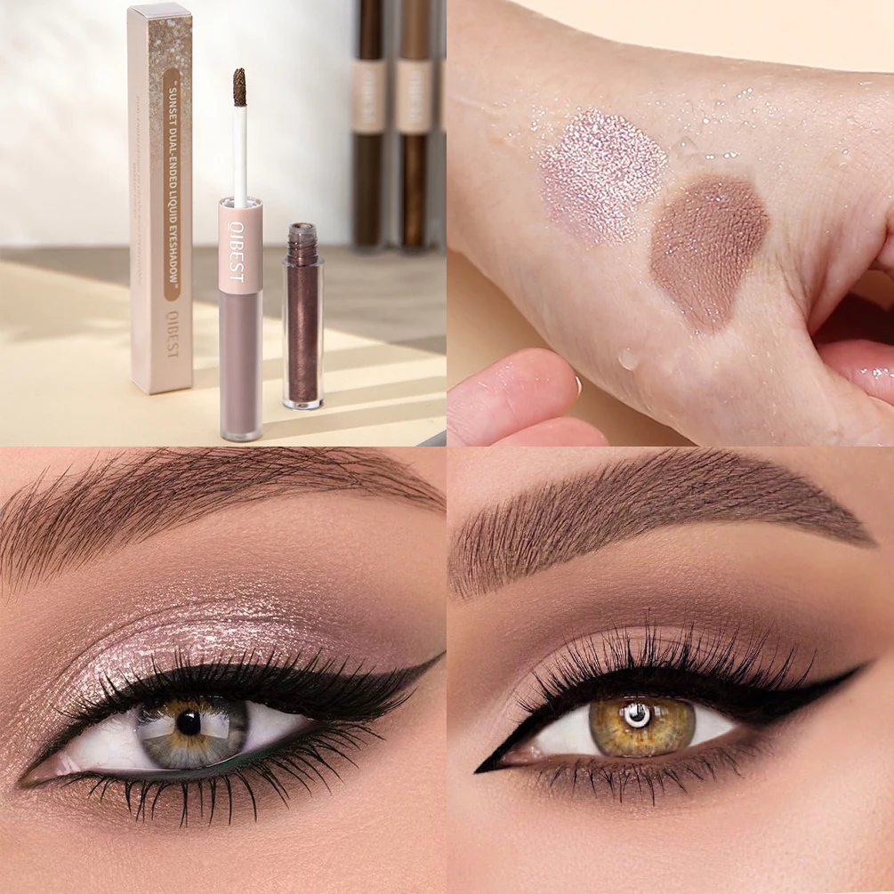 Paillettes Liquid Eyeshadow Glitter Diamond Eye Shadow Stick Shiny Double Head Matte Eyeshadow Contour Makeup Tools Comestic Coreano