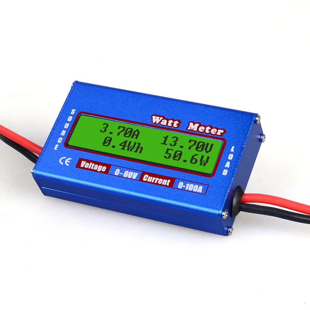 Digital Lcd Dc 60V 100A Balance Voltage Battery Power Analyzer Rc Watt Meter Wattmeter Tester Checker Balancer Charger Rc Tools
