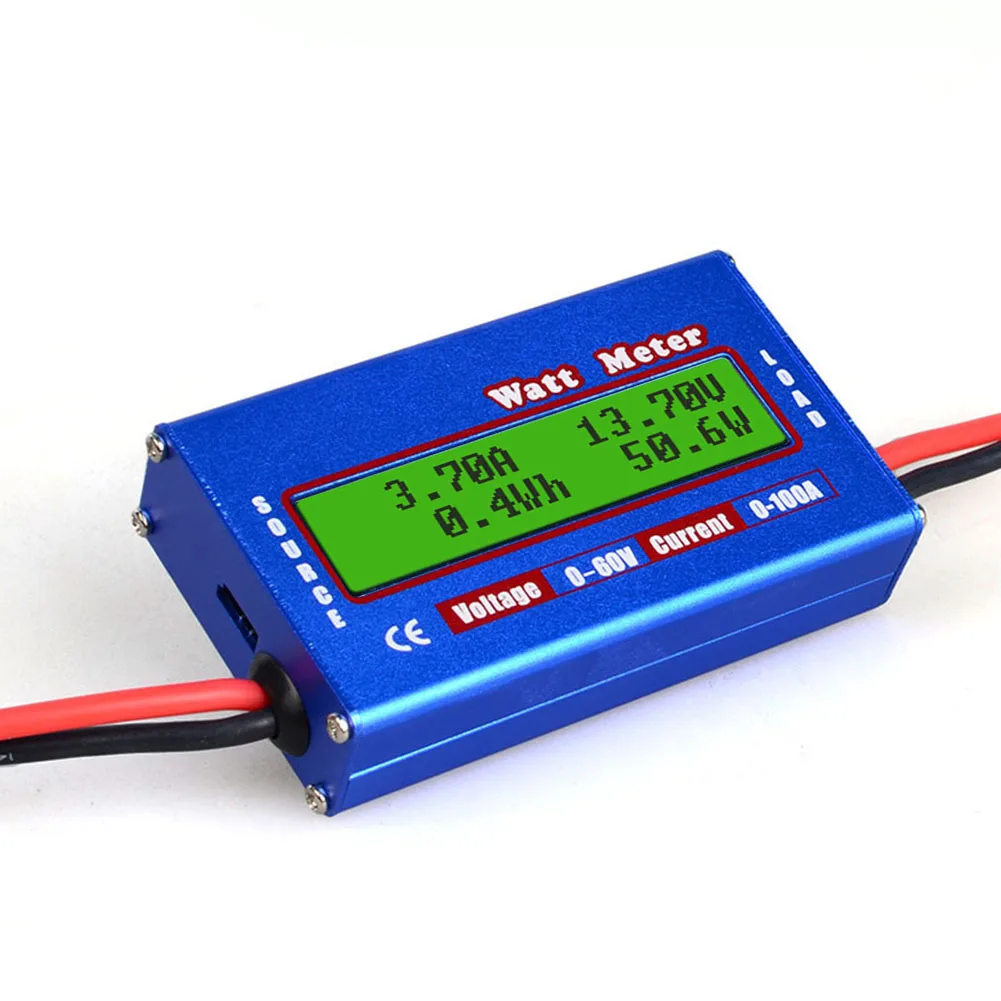 Digital Lcd Dc 60V 100A Balance Voltage Battery Power Analyzer Rc Watt Meter Wattmeter Tester Checker Balancer Charger Rc Tools