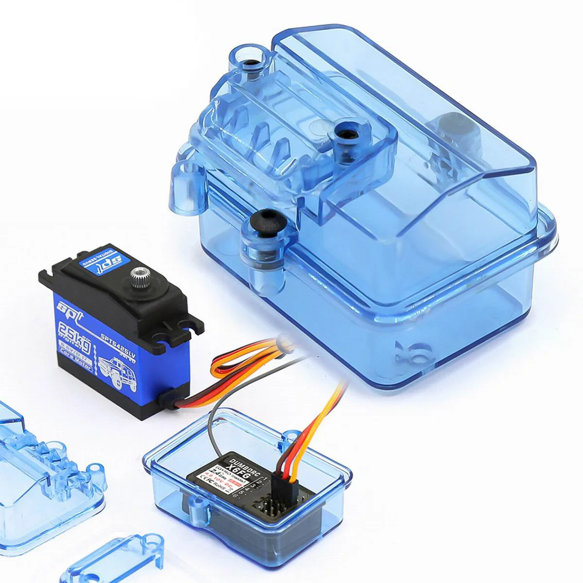 Scatola Ricevitore Impermeabile Per Traxxas Slash 4 X4 Huanqi 727 Slash Hps Rc Car Boat Protezione Delle Piante Drone Agricoltura Fpv