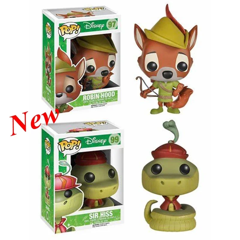 Funko Pop Robin Hood #97 Sir Hiss #99 Vinyl Toys Action Figures Collection Model For Children Gift