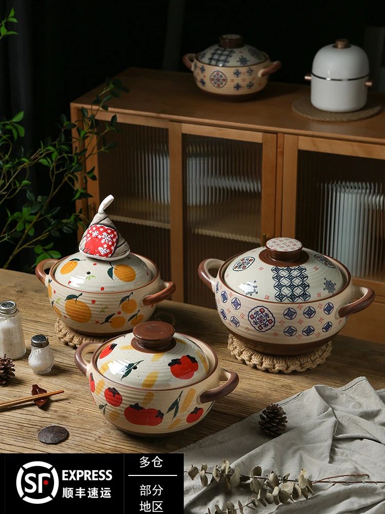 Casseruola Giapponese, Crockpot A Fiamma Aperta, Crockpot, Pentola In Pietra, Pentola In Argilla Ceramica, Pentola Speciale A Gas, Resi Ad Alta Temper