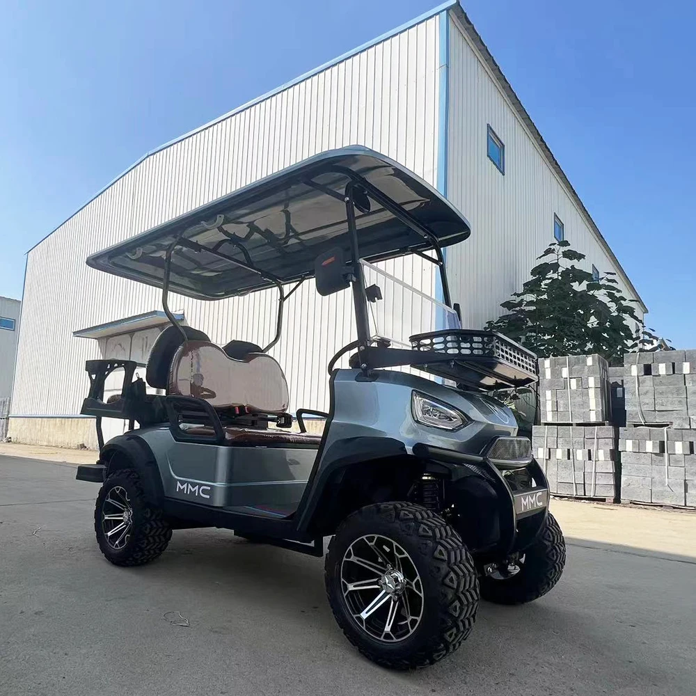 4 6 Posti Elettrico Golf Car Utility Buggy Velocità Veloce 2 5Pm/H Elettrico 60V Batteria Al Litio Golf Cart 5Kw 72V Motore A Corrente Alternata Golf 