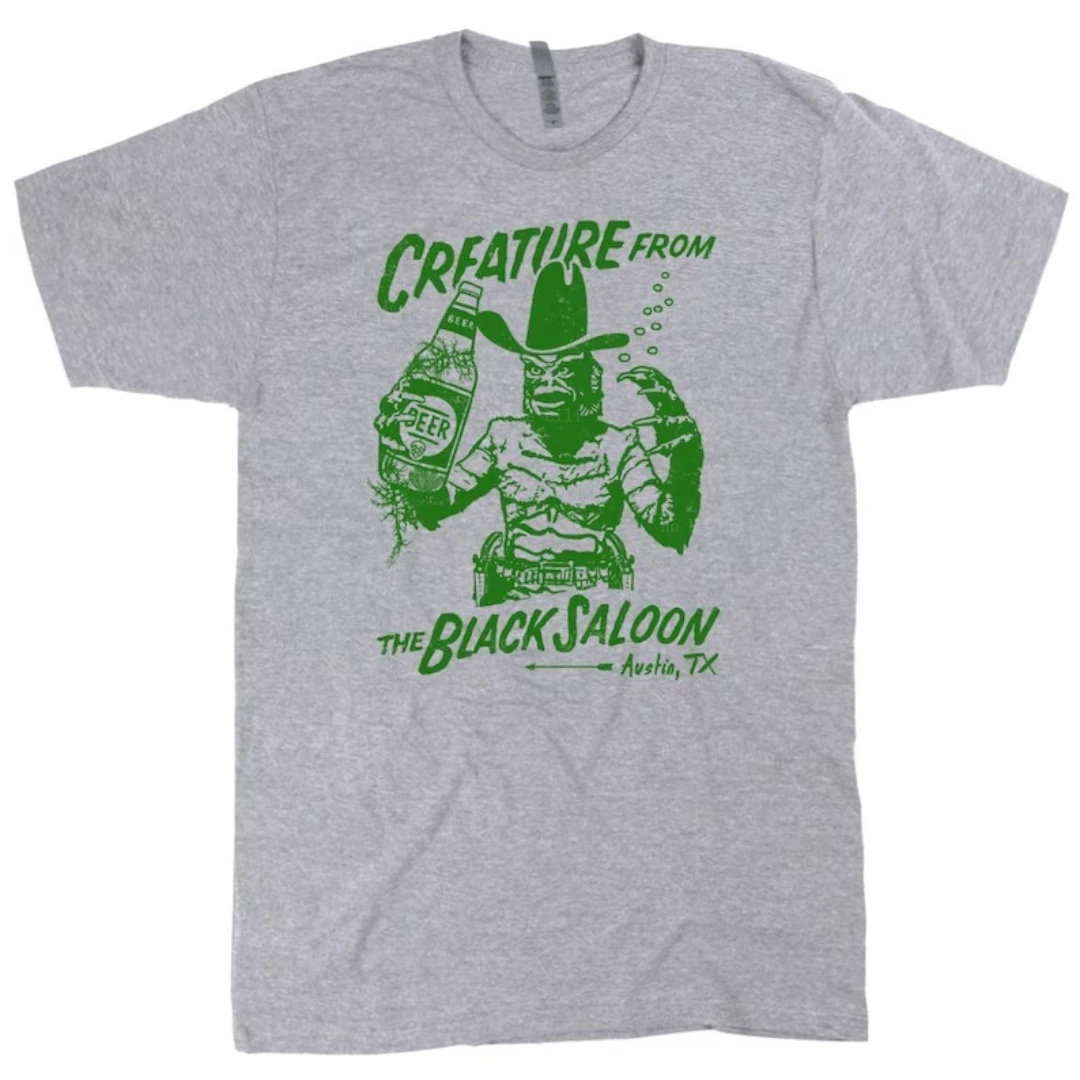 Austin Texas Bar T Shirt Cool Vintage Beer Pub Camicie Dive Bar Bere Tee Graphic Creature Dal Black Saloon Strano Alcol