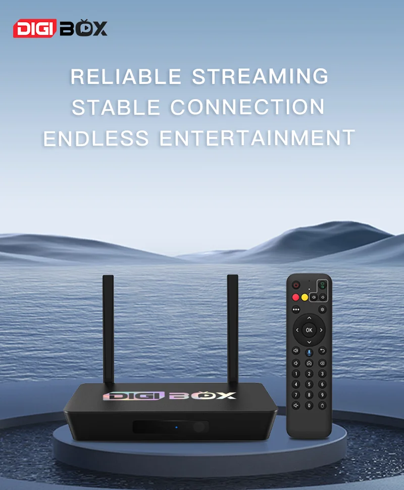 Digibox D3 Plus Android 12.0 4Gb + 64Gb Supporta Wifi 6 Smart Tv Box 6K Ultra Hd Con Controllo Vocale