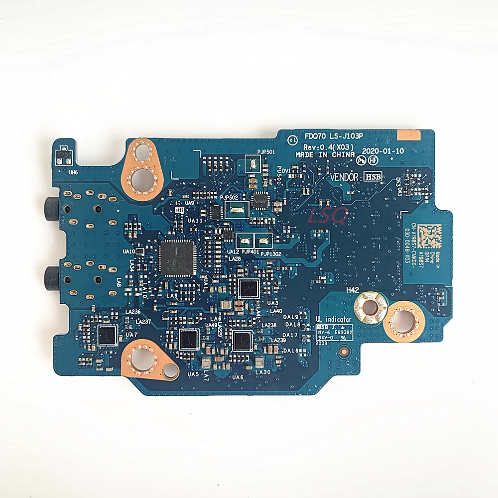 Ls-J103P Per Dell Alienware Area-51M R2 Scheda Audio I/O Test 100% Ok