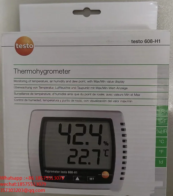 Per Testo 608-H1 608 H1 Igrometro Casa/Laboratorio Misuratore Di Temperatura E Umidità Nuovo Autentico