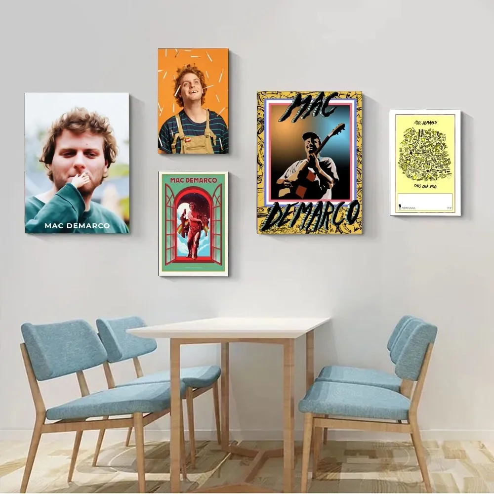Mac Demarco Singer-Songwriter Poster Poster Carta Kraft Vintage Poster Wall Art Painting Studio Arte Estetica Di Piccole Dimensioni