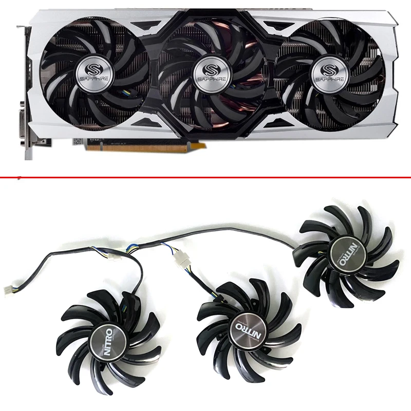 Nuovo Fdc110H12S9-C 85 Millimetri 4Pin R9 290X 390 390X Gpu Fan Per Sapphire R9-290X R9 390 8G Nitro R9 390X 8G D5 Tri-X Scheda Video Ventole