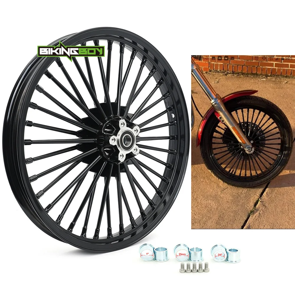 Bikingboy 21 "2.15" Ruota Anteriore Touring Bagger Electra Glide Flht Road Glide Fltr Road King Flhr Street Glide Flhx 84-07 90 91