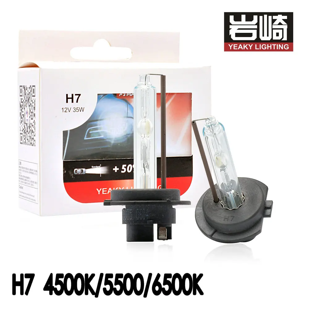 Lampadina Allo Xeno Originale Yeaky H7 12V 35W Hid Xenon Light 4500K 5500K 6500K Lampada Automatica Auto Hid Lampadine Per Fari